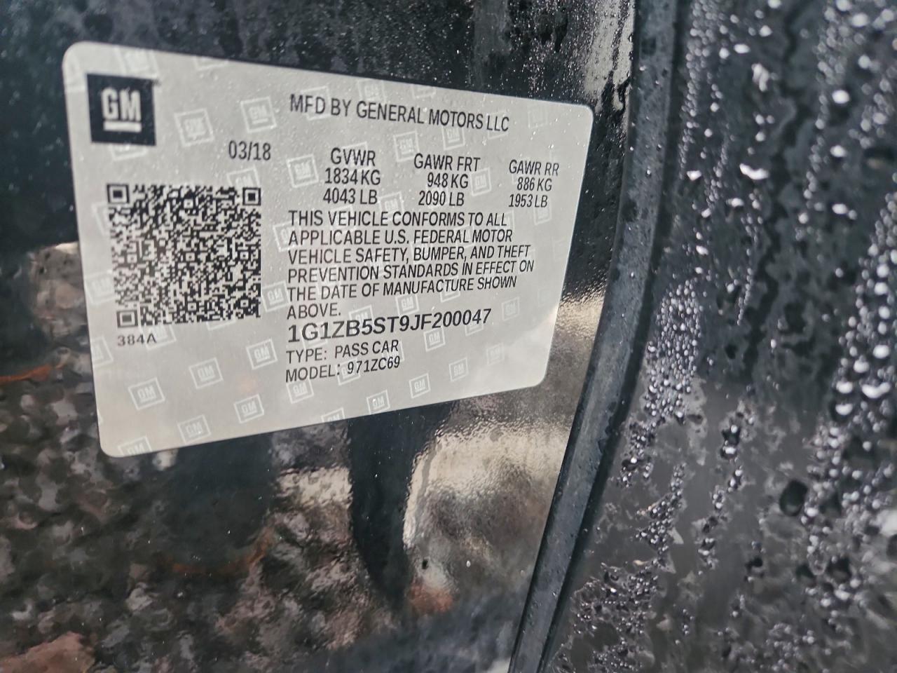 2018 CHEVROLET MALIBU LS photo 34