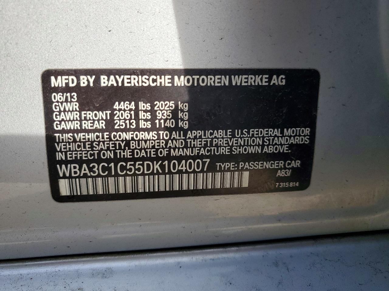2013 BMW 328 I SULEV photo 13