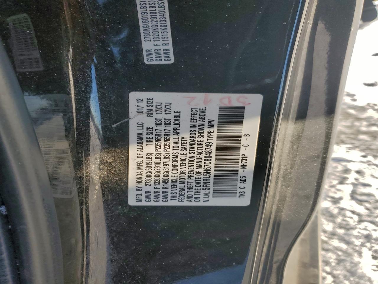 2012 HONDA ODYSSEY EXL photo 37