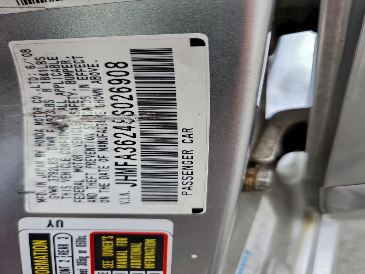 2008 HONDA CIVIC HYBRID photo 34