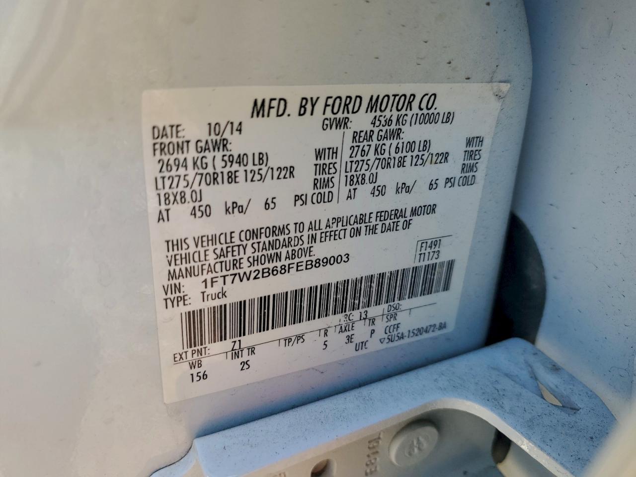 2015 FORD F250 SUPER DUTY photo 23