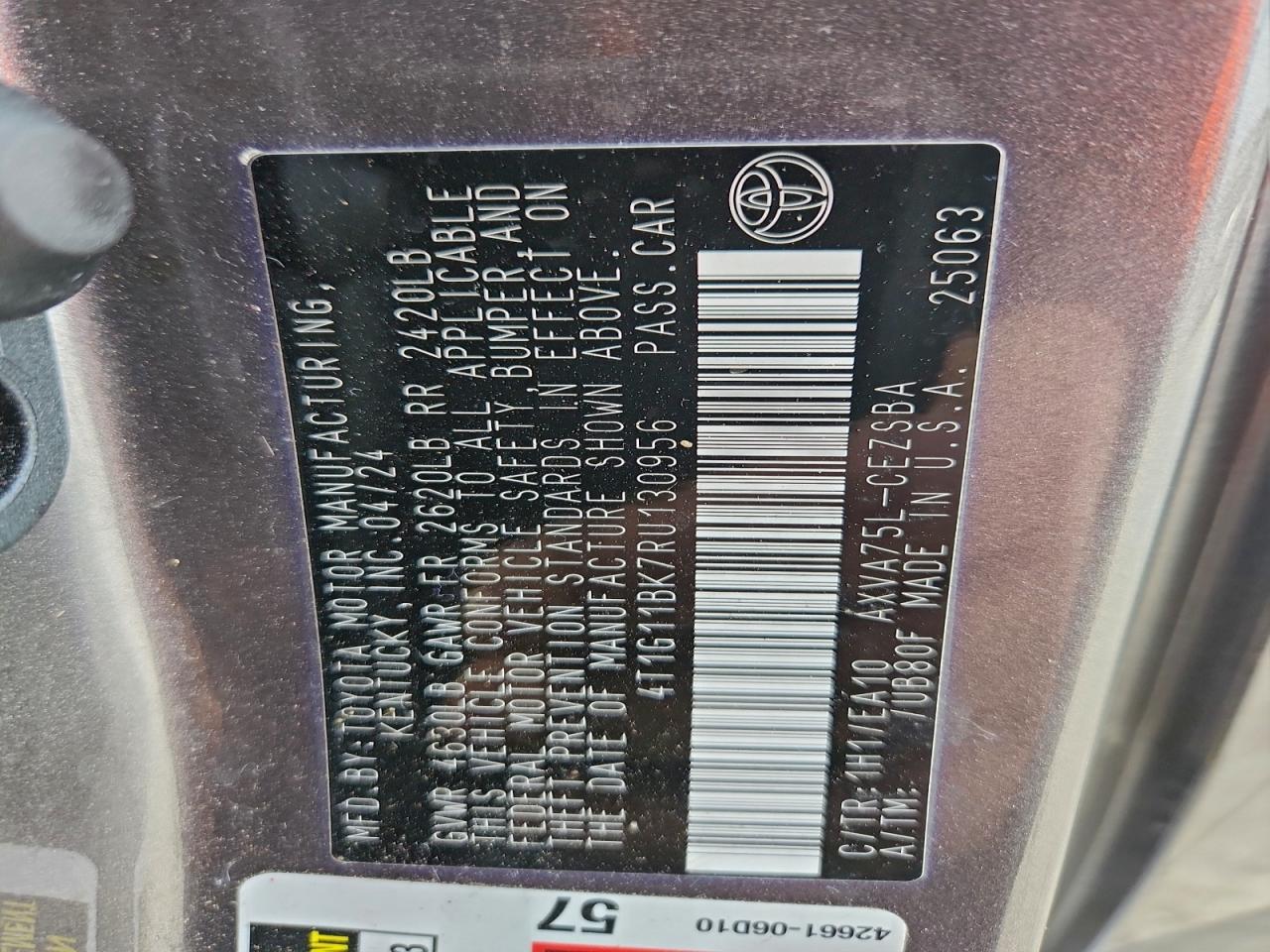 2024 TOYOTA CAMRY SE NIGHT SHADE photo 23