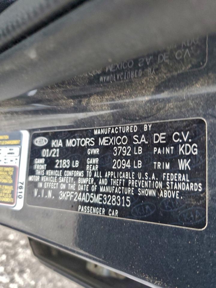 2021 KIA FORTE FE photo 23