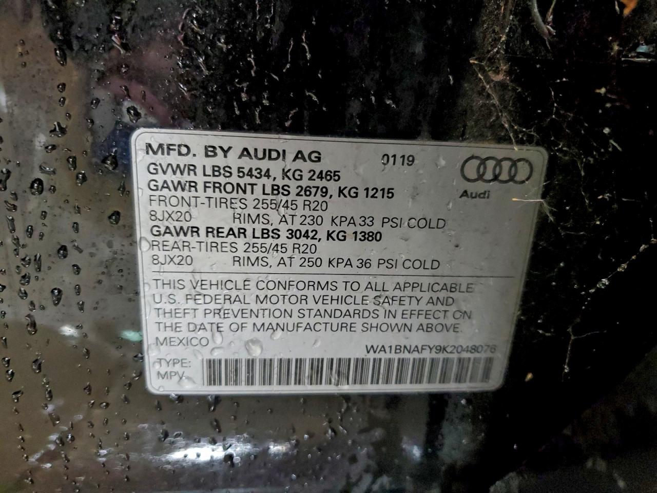 2019 AUDI Q5 PREMIUM PLUS photo 13