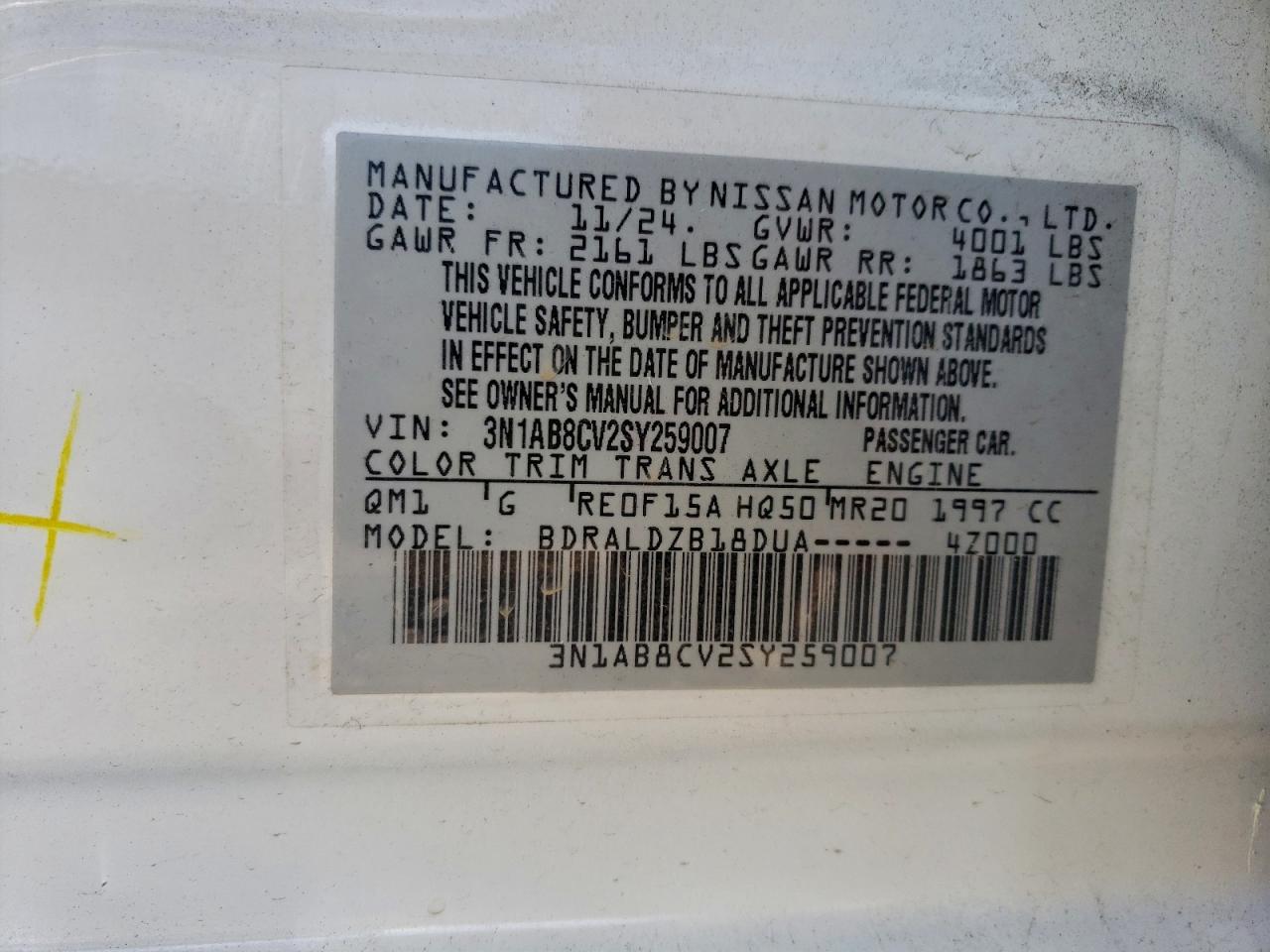 2025 NISSAN SENTRA SV photo 12