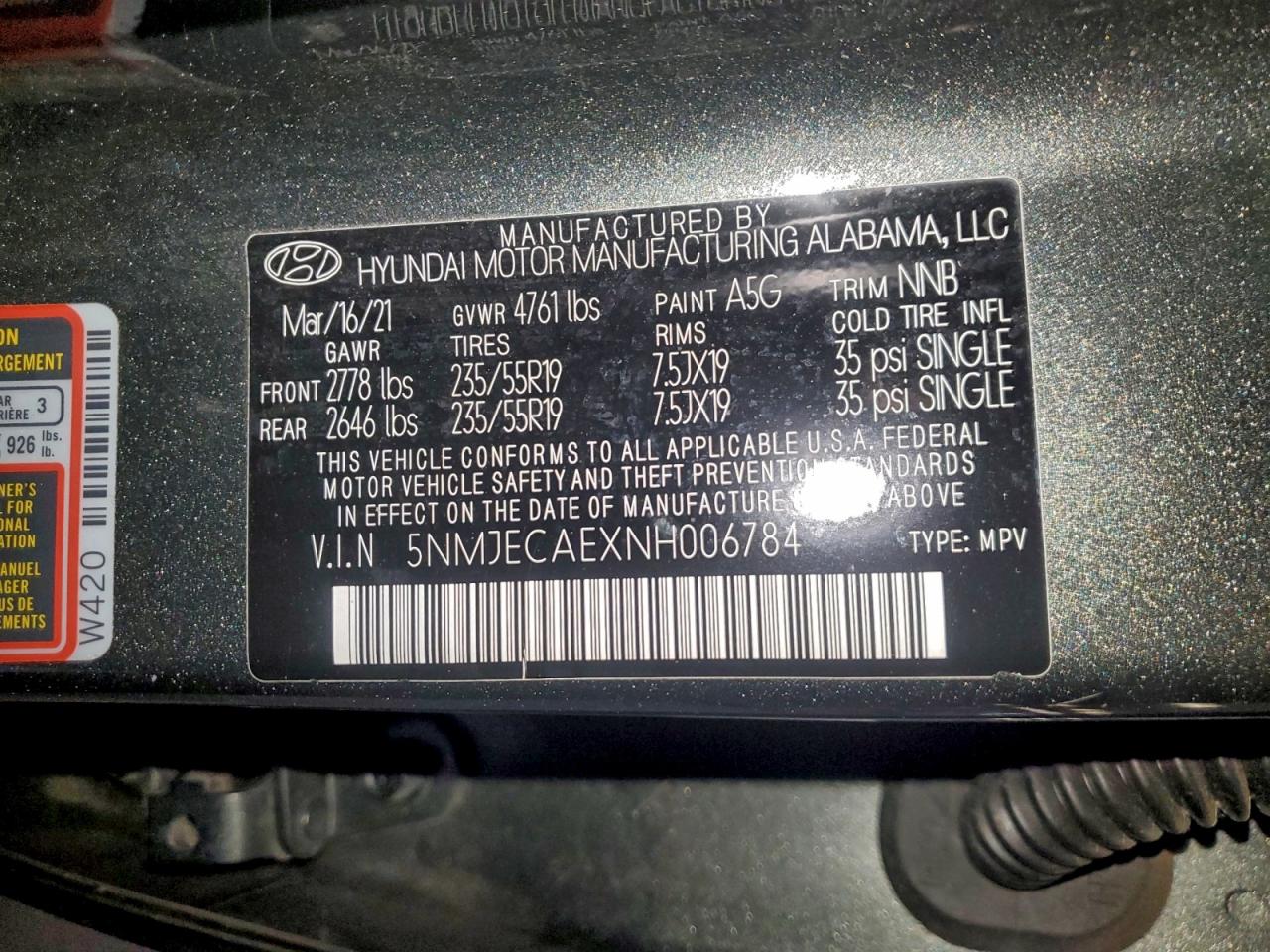 2022 HYUNDAI TUCSON LIMITED photo 13