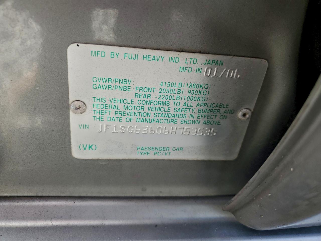 2006 SUBARU FORESTER 2.5X photo 25
