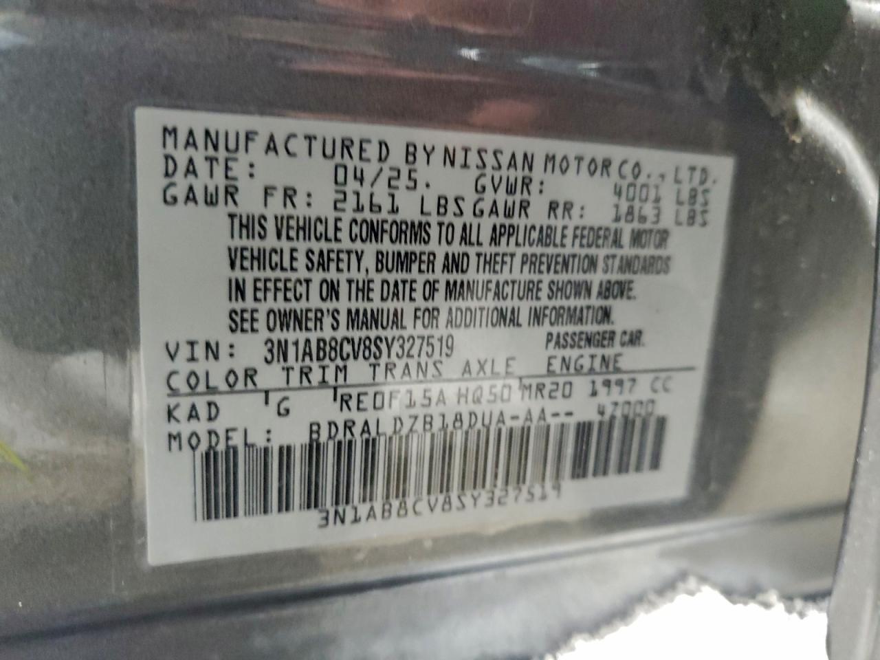 2025 NISSAN SENTRA SV photo 12