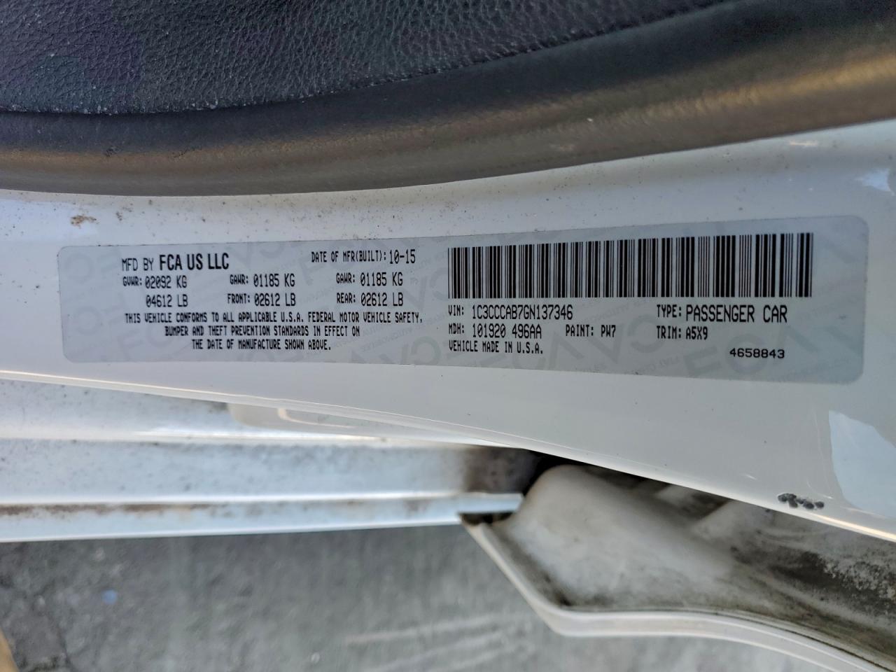 2016 CHRYSLER 200 LIMITED photo 23