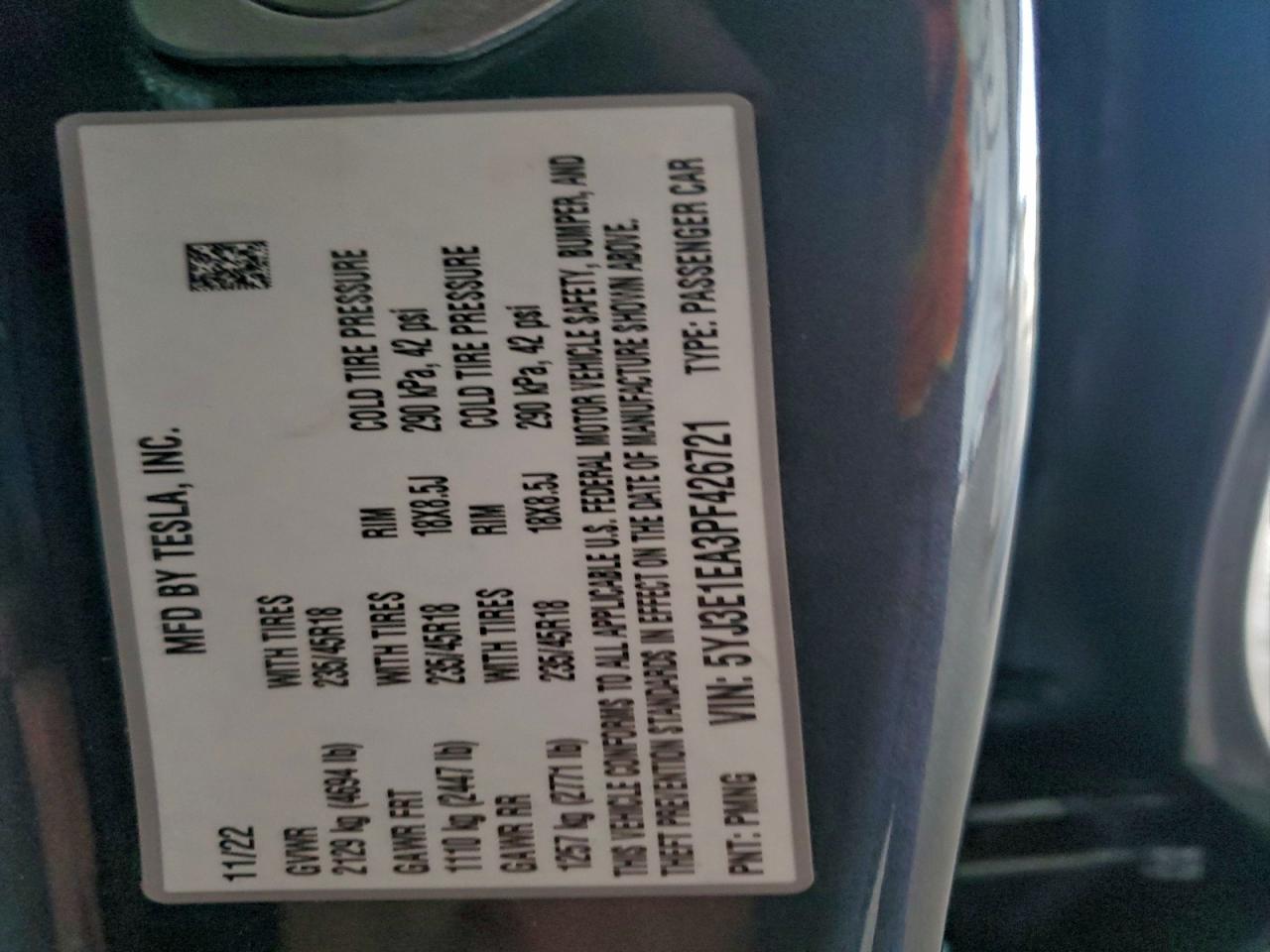 2023 TESLA MODEL 3 photo 25
