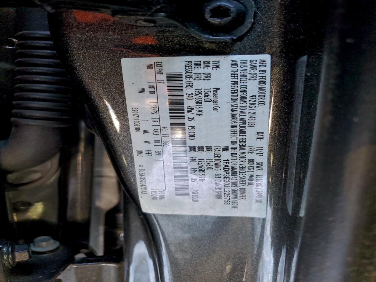 2018 FORD FOCUS S photo 12