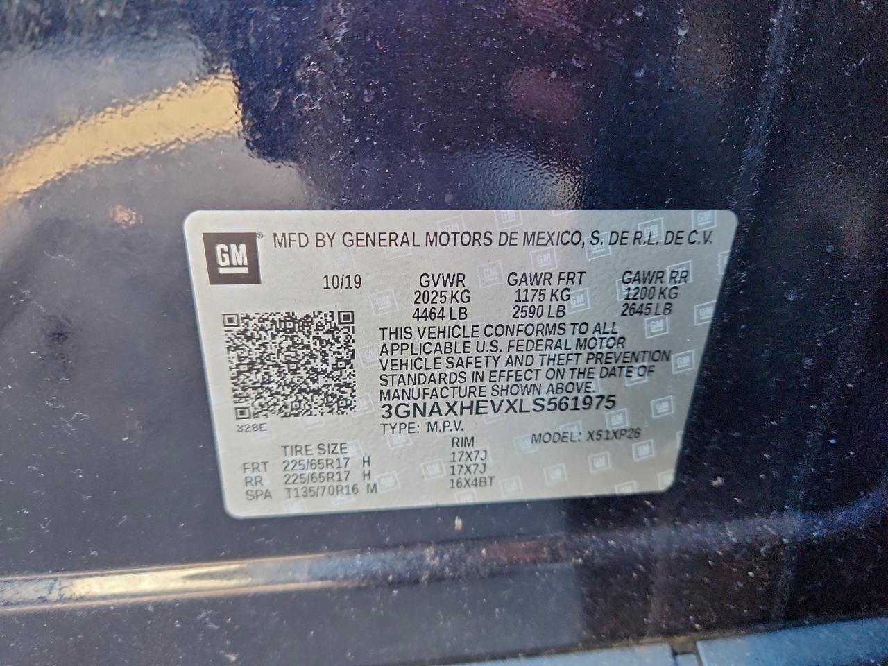 2020 CHEVROLET EQUINOX LS photo 13
