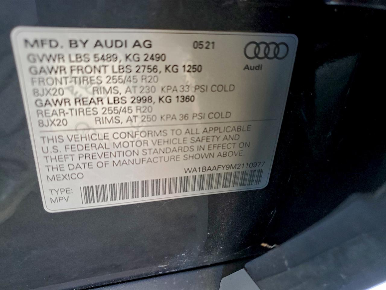 2021 AUDI Q5 PREMIUM PLUS photo 25