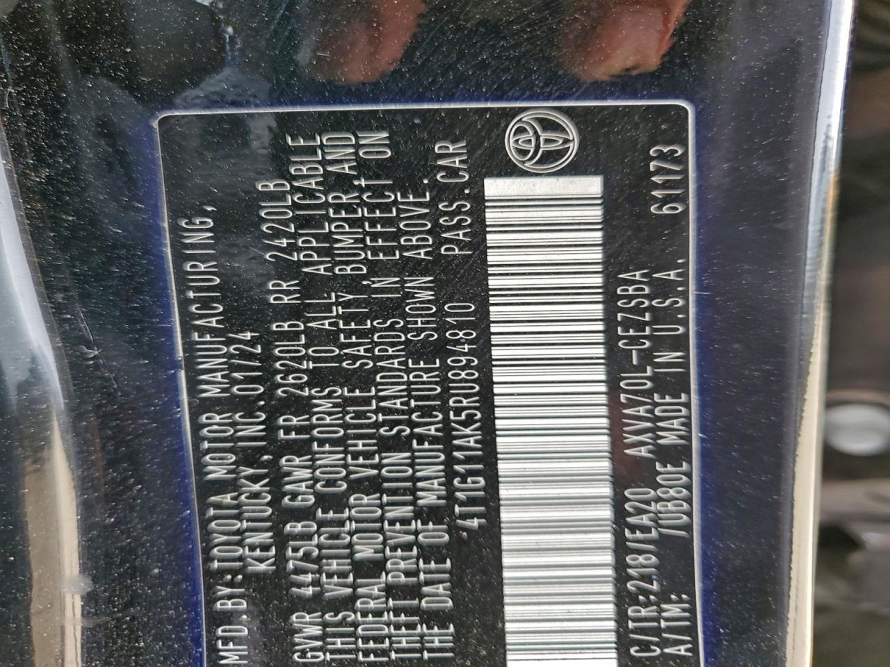 2024 TOYOTA CAMRY SE NIGHT SHADE photo 23