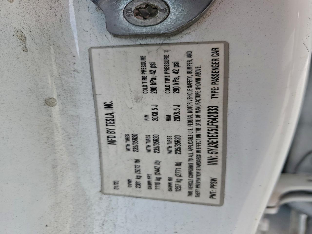 2020 TESLA MODEL 3 photo 34