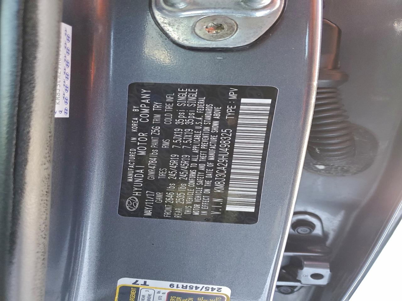 2017 HYUNDAI TUCSON LIMITED photo 37