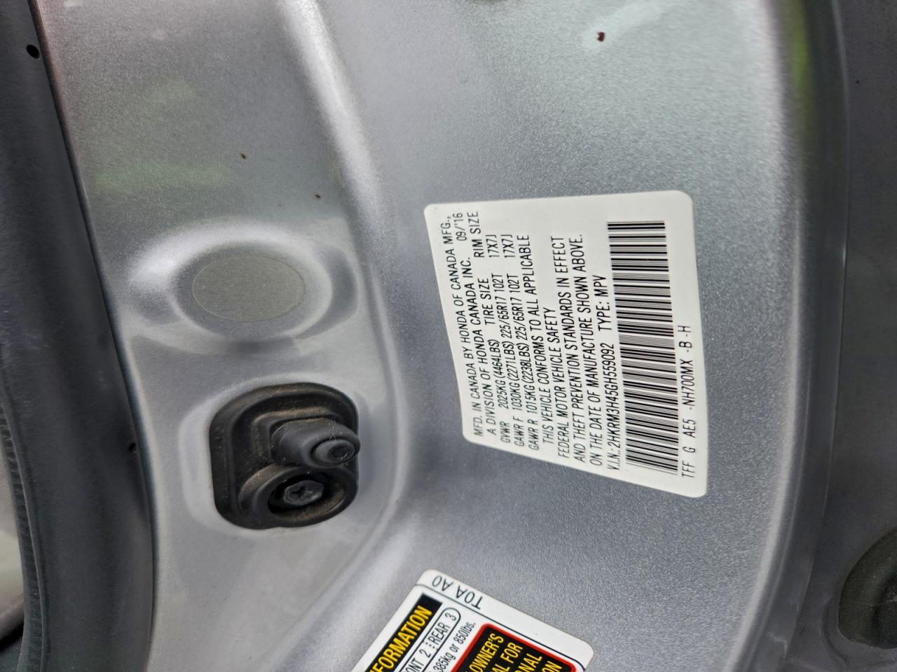 2016 HONDA CR-V SE photo 23