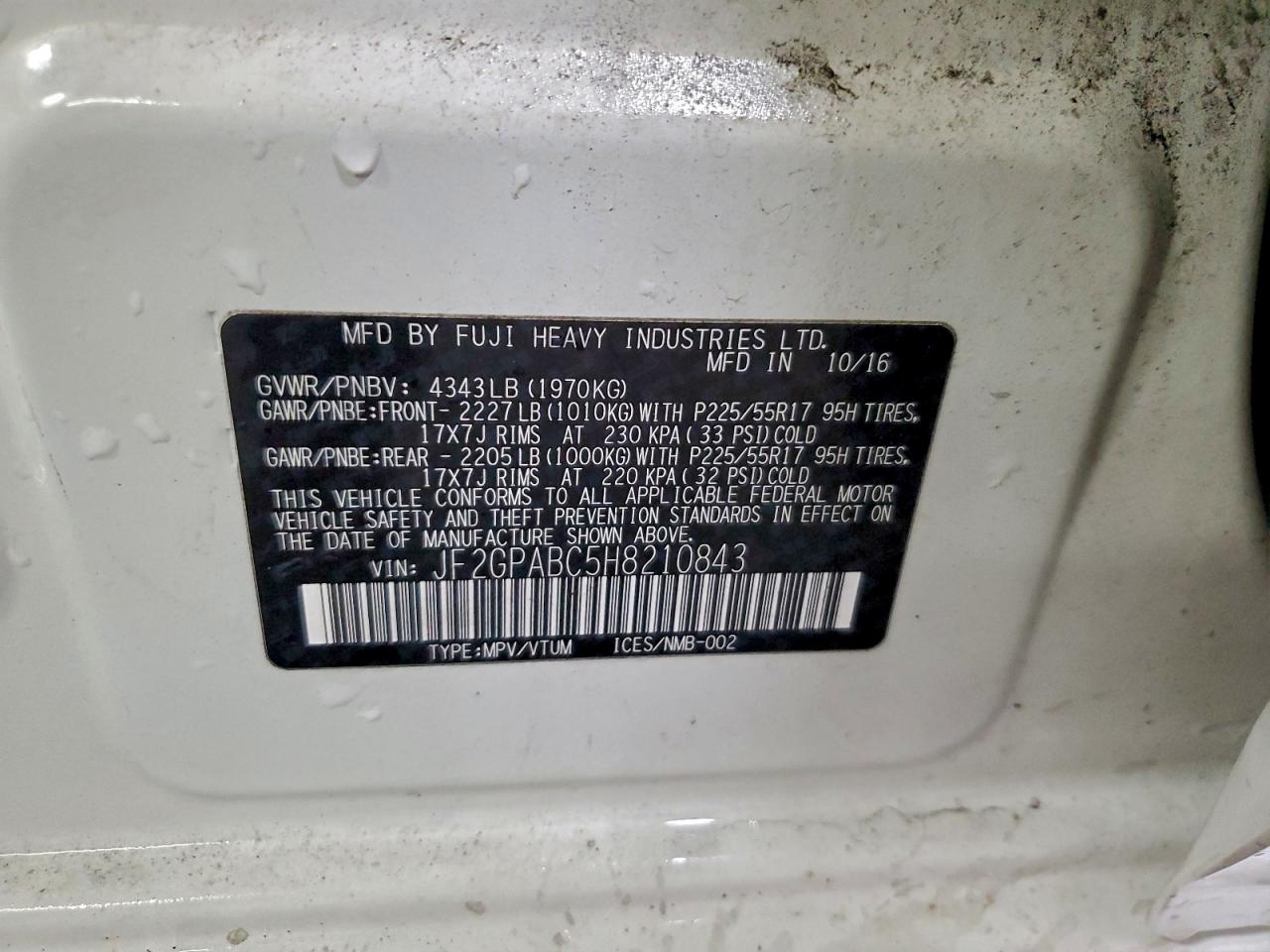 2017 SUBARU CROSSTREK PREMIUM photo 23