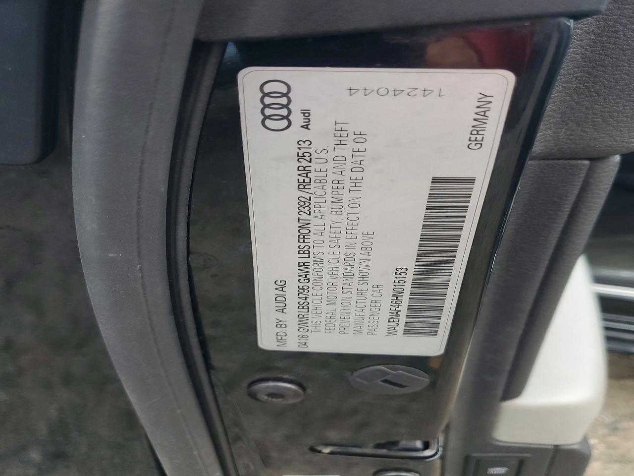 2017 AUDI A4 PREMIUM PLUS photo 25