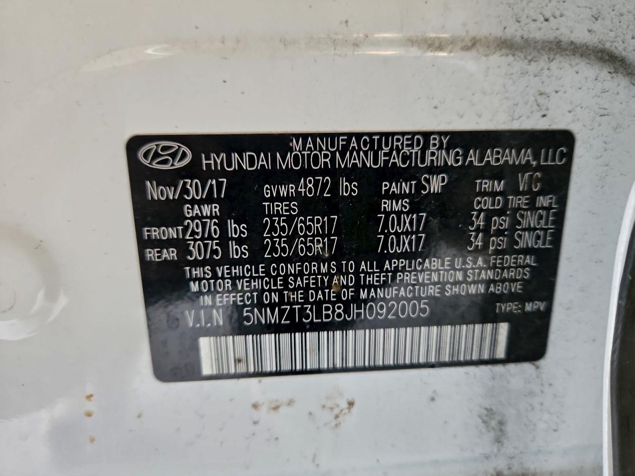 2018 HYUNDAI SANTA FE SPORT photo 37