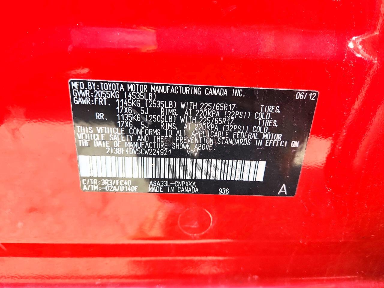 2012 TOYOTA RAV4 photo 34