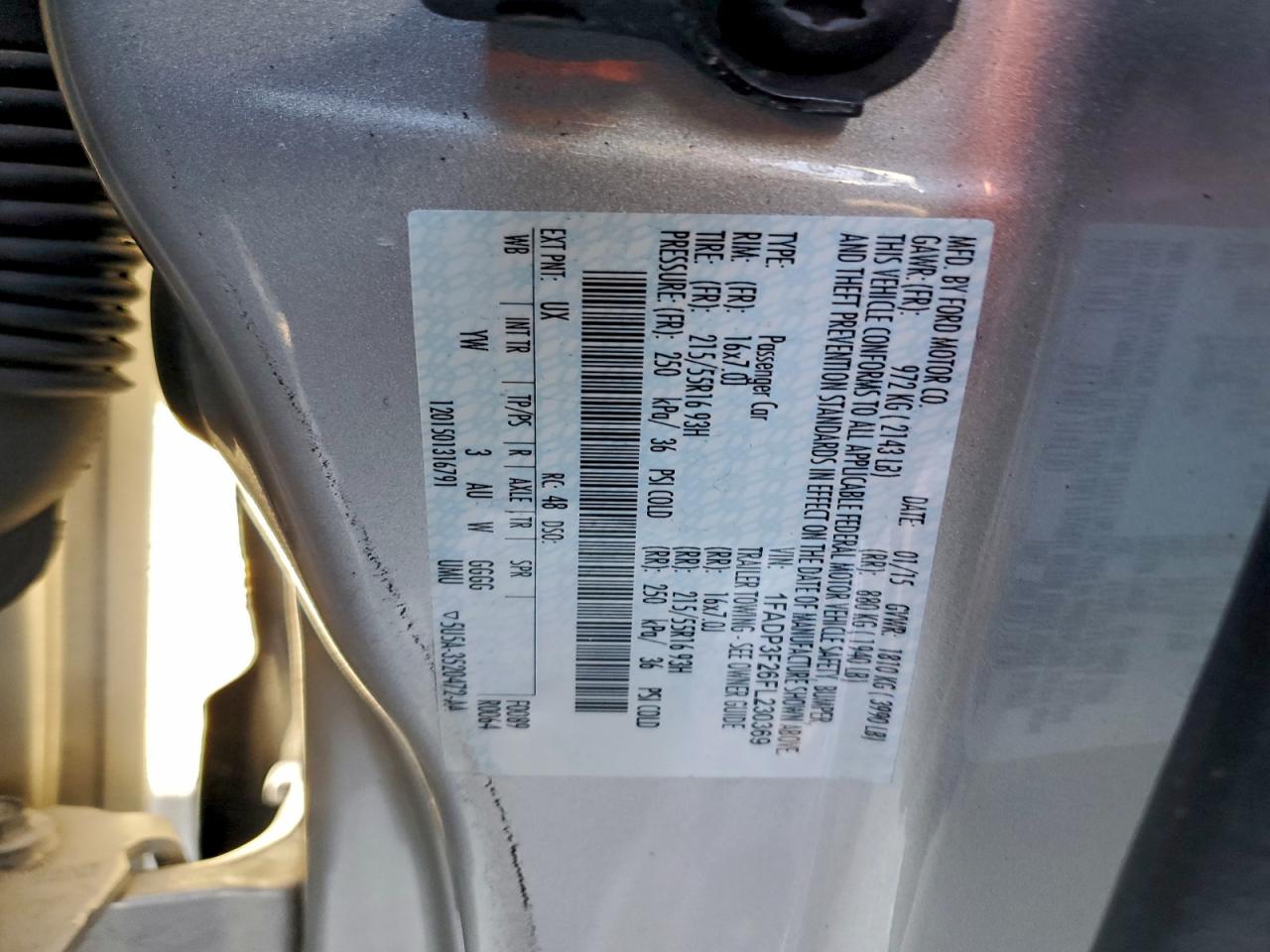 2015 FORD FOCUS SE photo 12