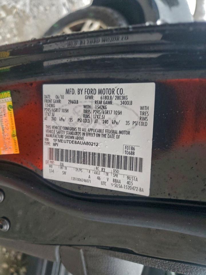 2010 FORD EXPLORER XLT photo 25