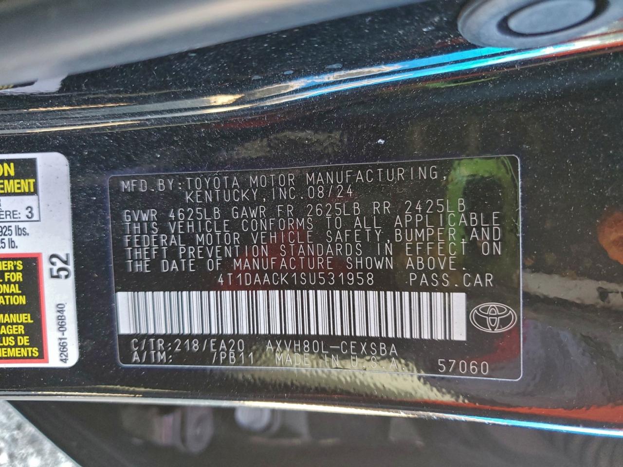 2025 TOYOTA CAMRY XSE photo 12