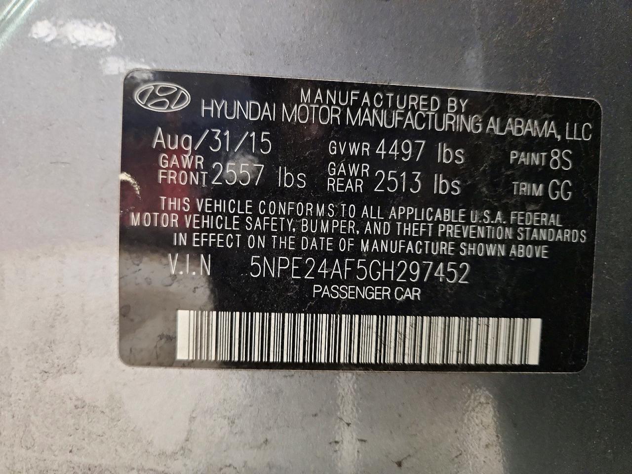 2016 HYUNDAI SONATA SE photo 25