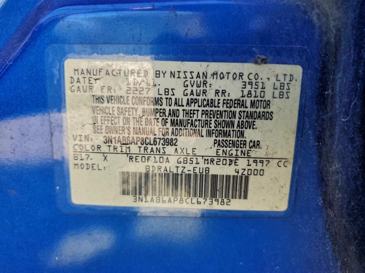 2012 NISSAN SENTRA 2.0 photo 25