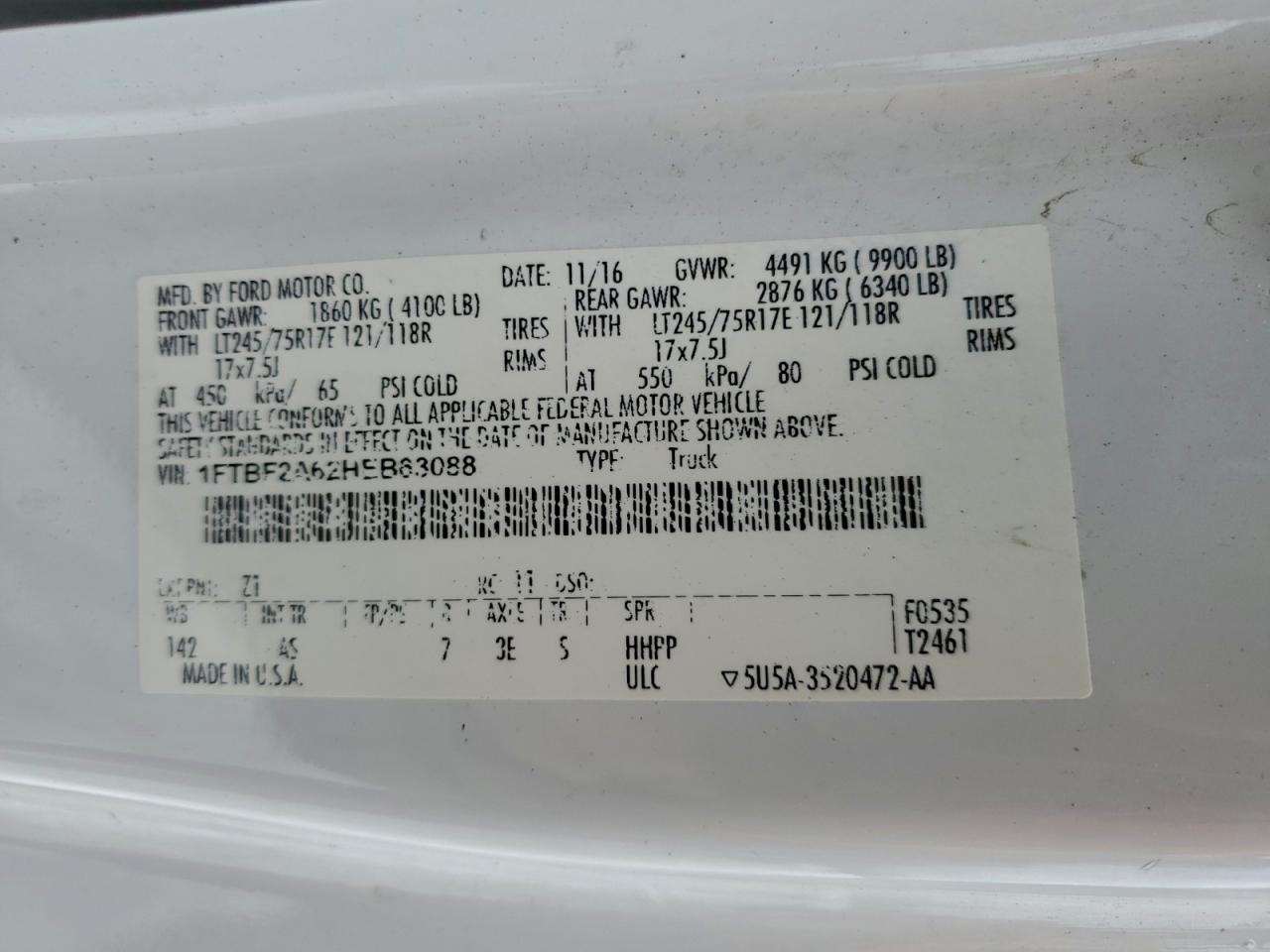 2017 FORD F250 SUPER DUTY photo 23