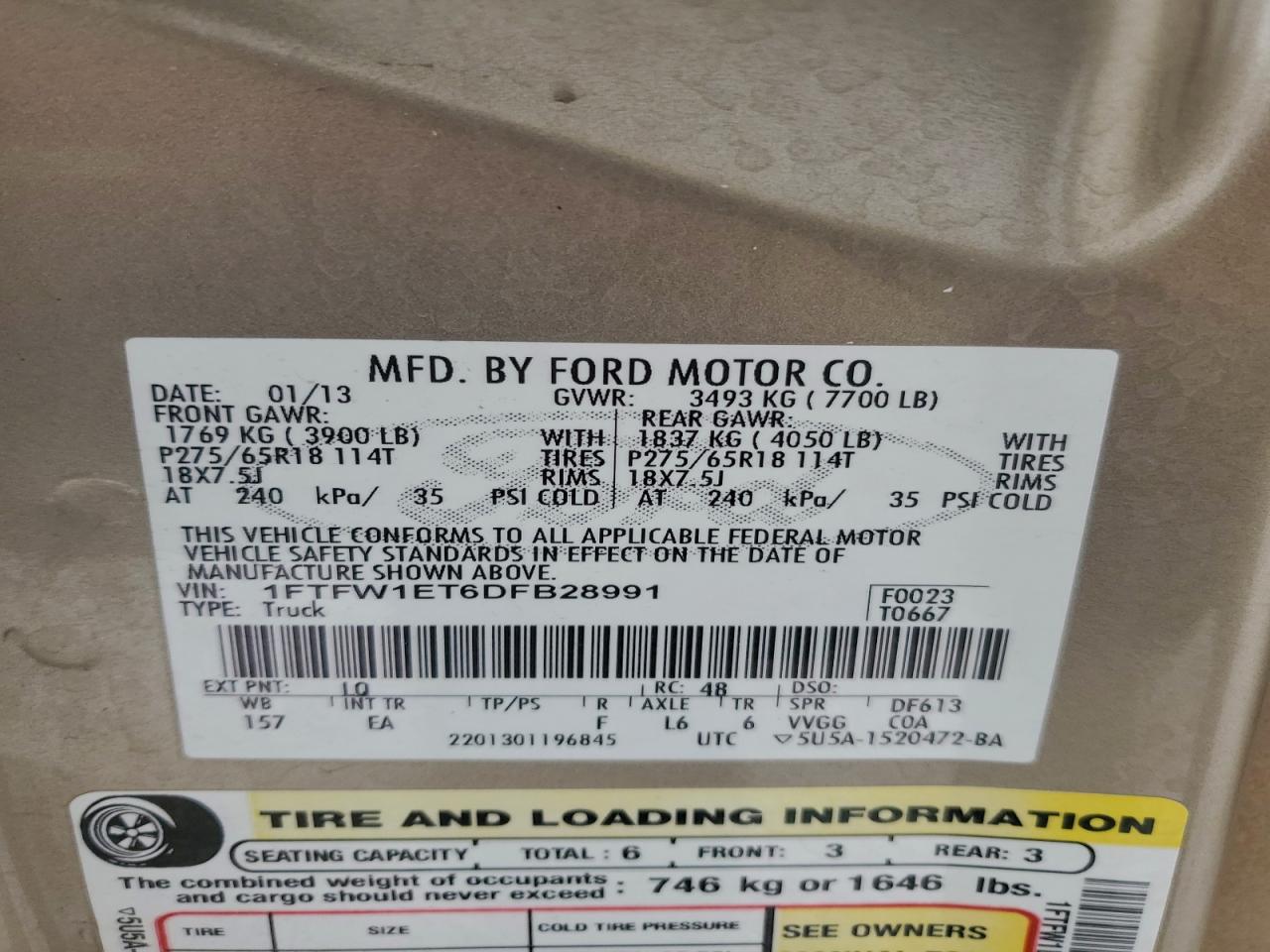 2013 FORD F150 SUPERCREW photo 34