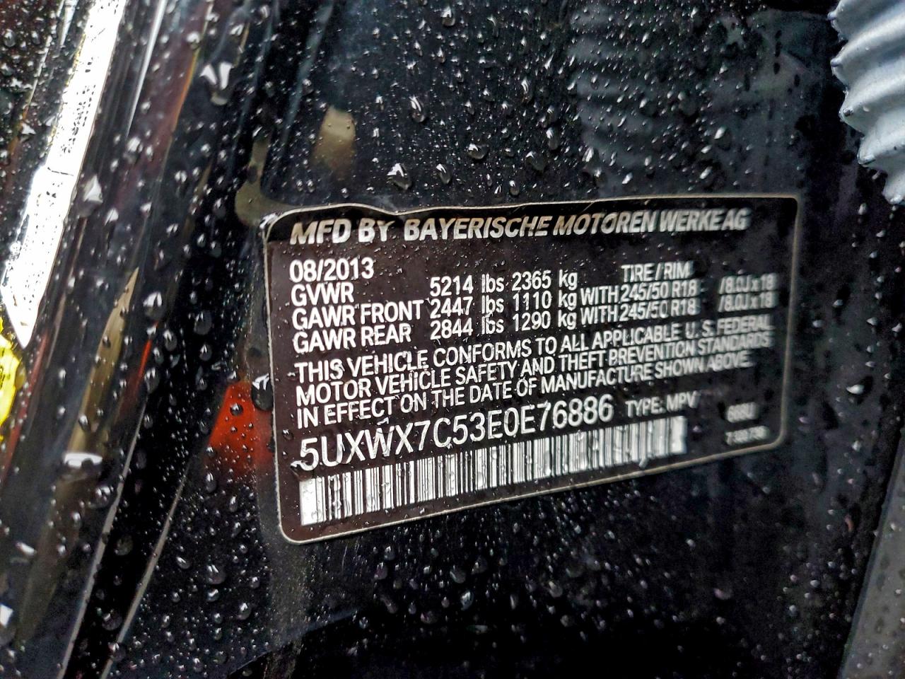 2014 BMW X3 XDRIVE35I photo 49