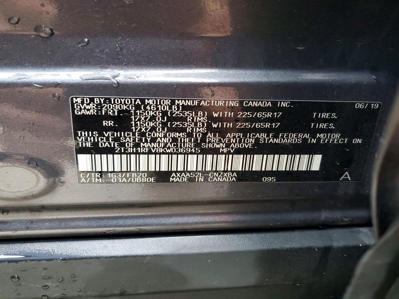 2019 TOYOTA RAV4 LE photo 25