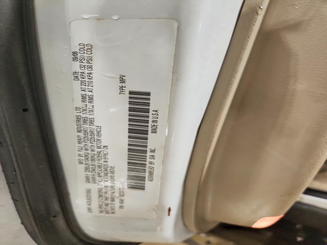 2007 SUBARU OUTBACK OUTBACK 2.5I LIMITED photo 13