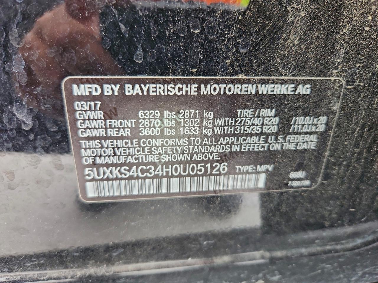 2017 BMW X5 XDRIVE35D photo 37