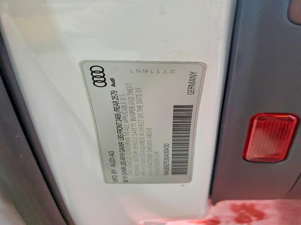 2019 AUDI A5 PREMIUM PLUS S-LINE photo 25