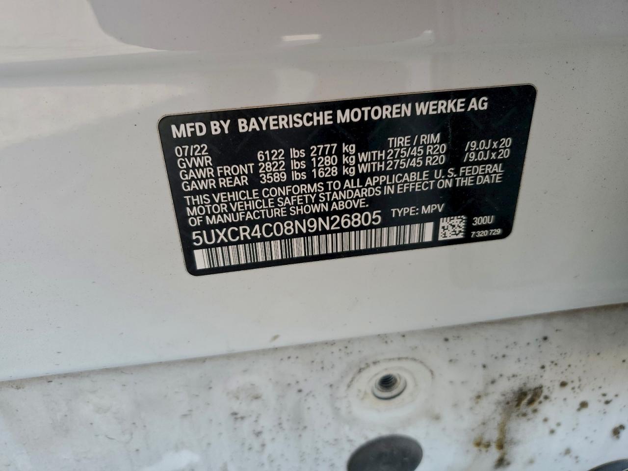 2022 BMW X5 SDRIVE 40I photo 27