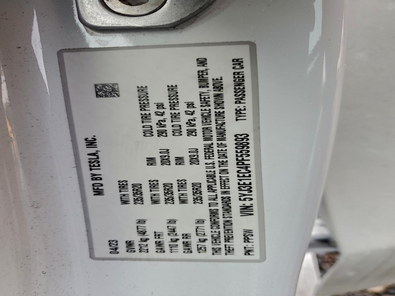 2023 TESLA MODEL 3 photo 13