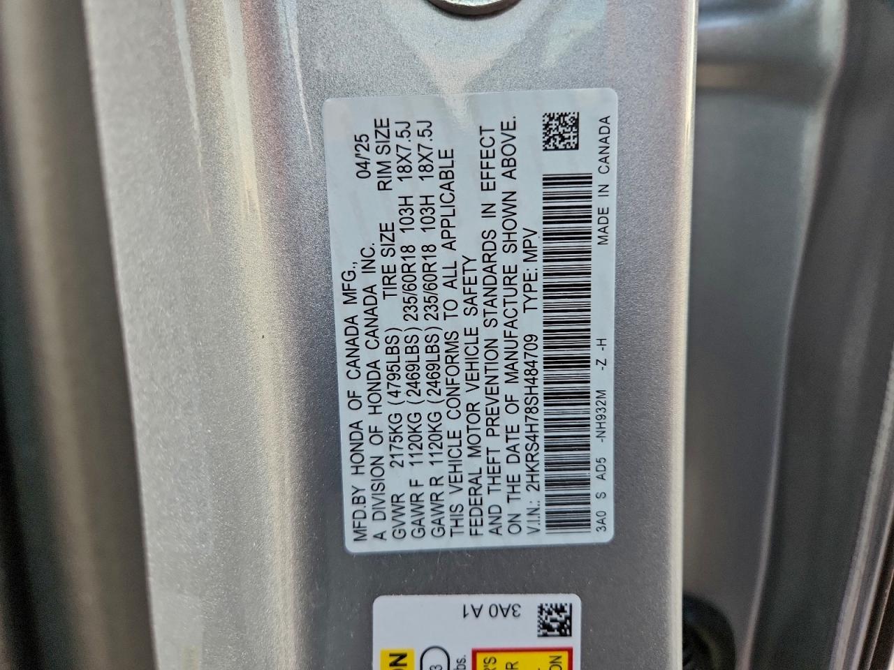 2025 HONDA CR-V EXL photo 13