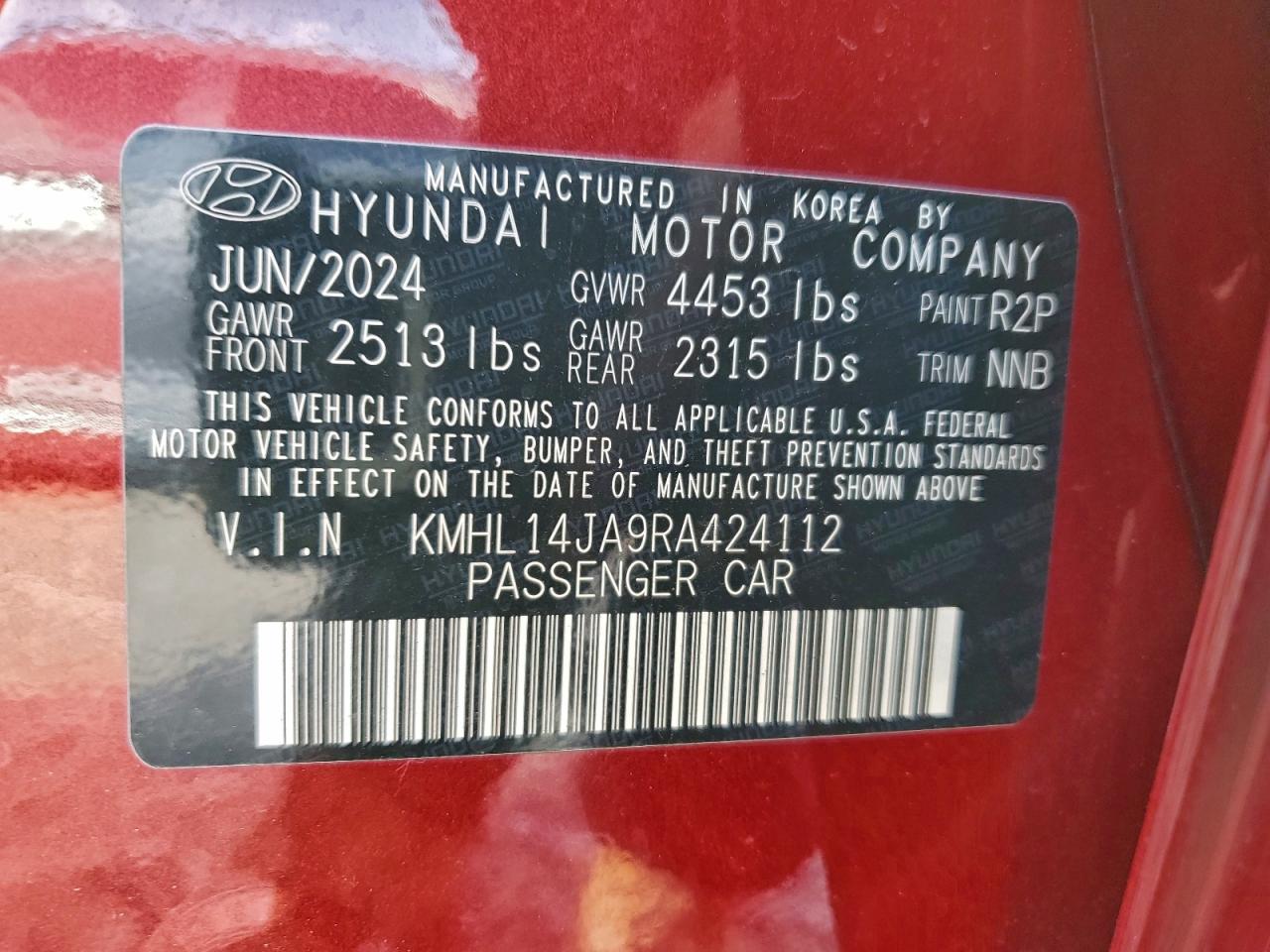 2024 HYUNDAI SONATA SEL photo 25
