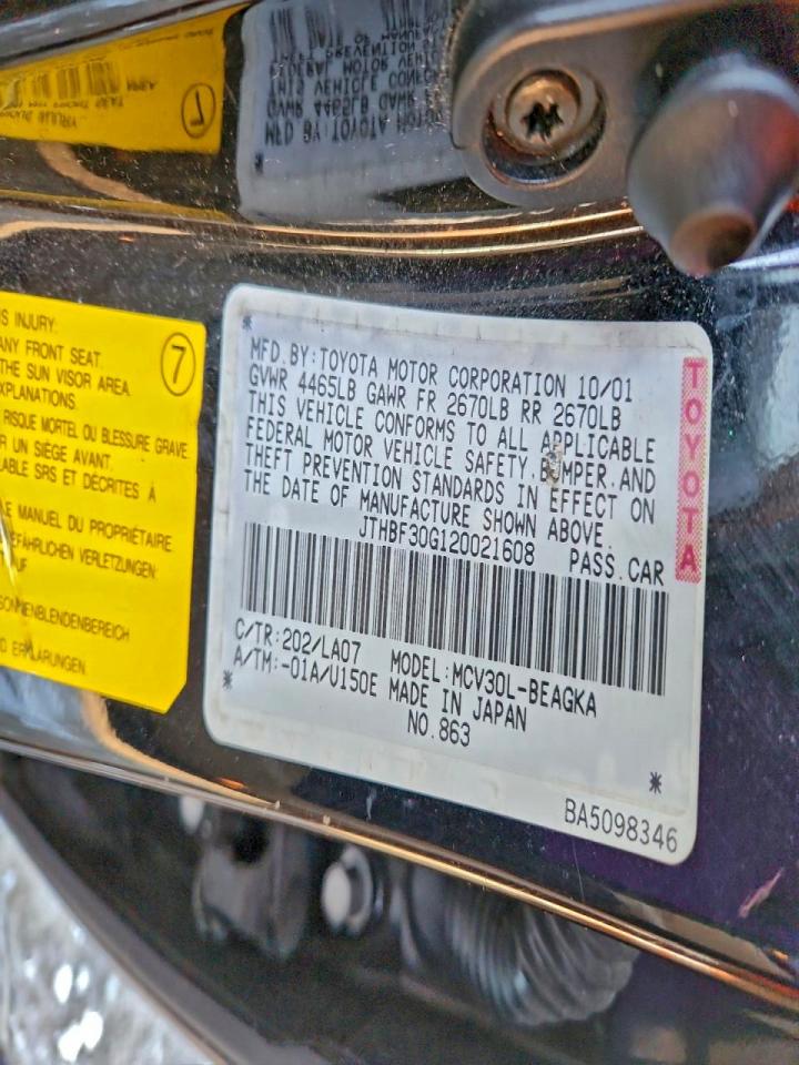 2002 LEXUS ES 300 photo 12