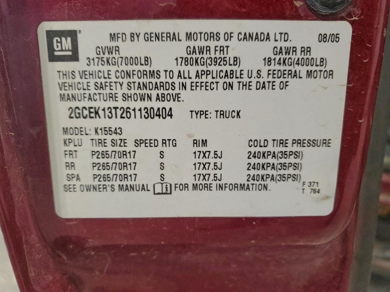 2006 CHEVROLET SILVERADO K1500 photo 23
