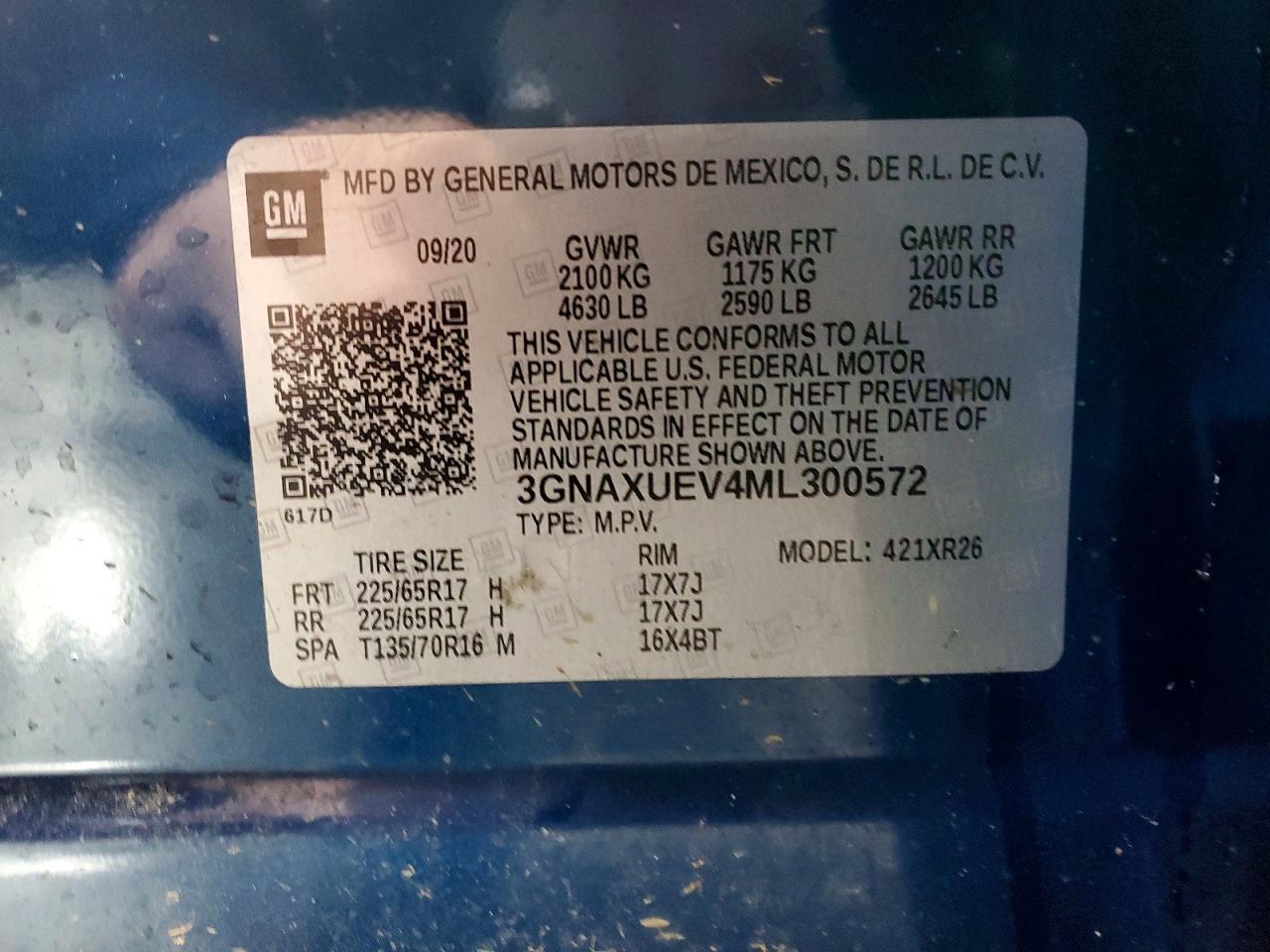 2021 CHEVROLET EQUINOX LT photo 13