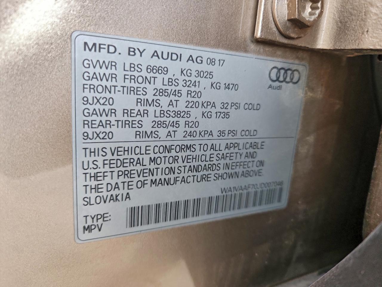 2018 AUDI Q7 PRESTIGE photo 25
