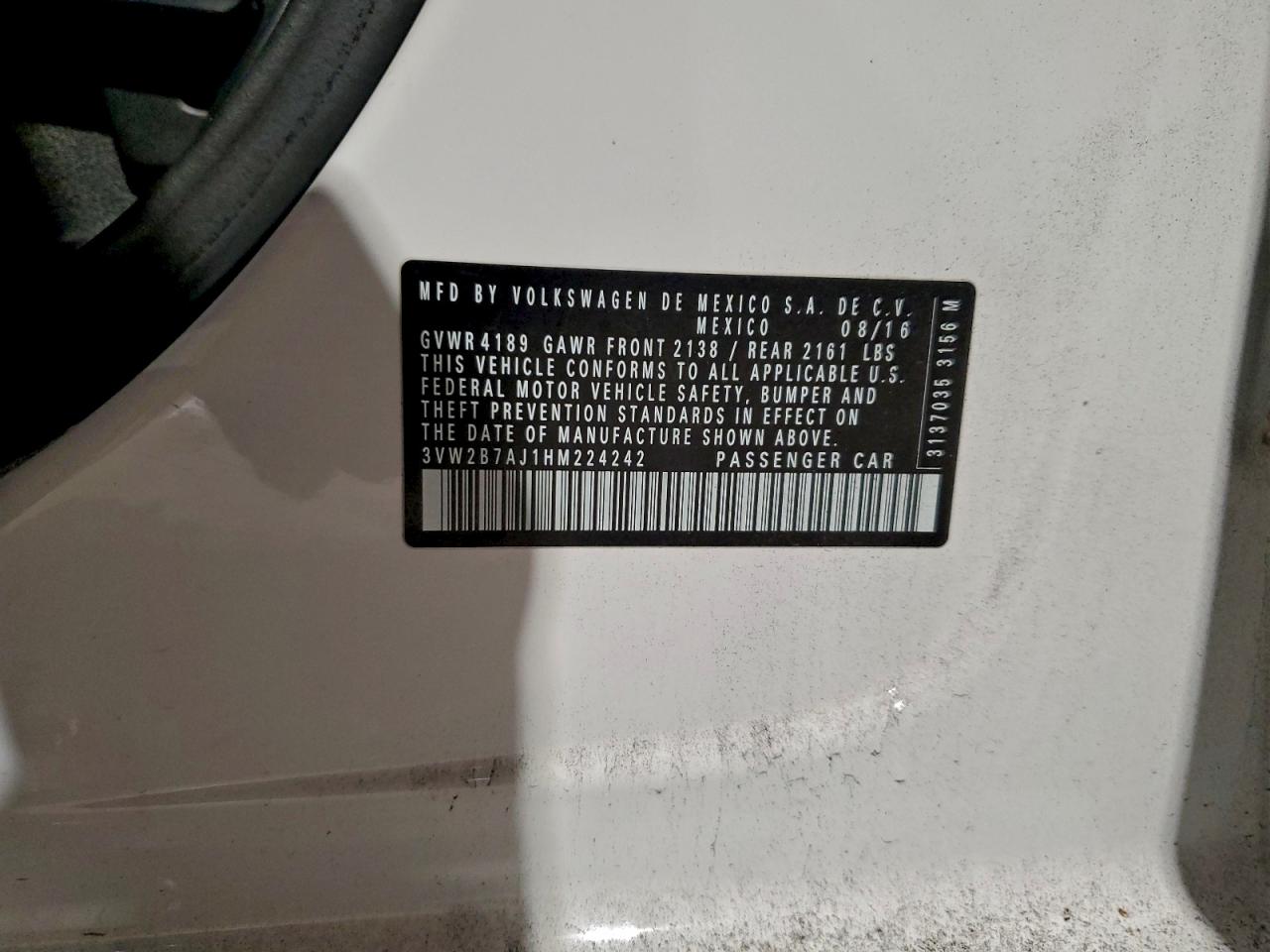 2017 VOLKSWAGEN JETTA S photo 12
