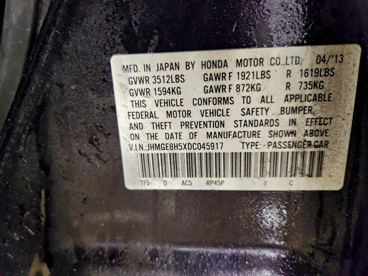 2013 HONDA FIT SPORT photo 13