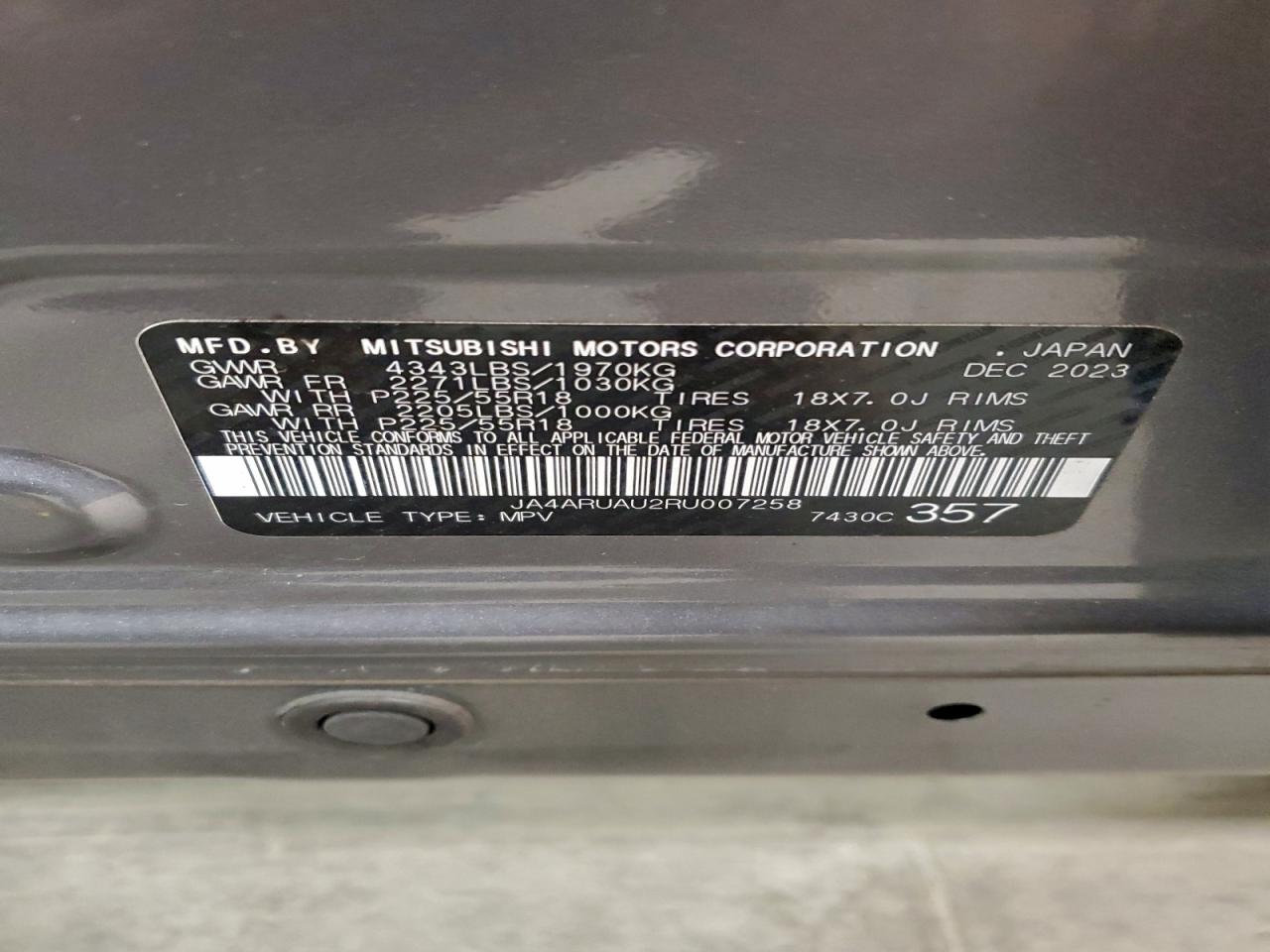 2024 MITSUBISHI OUTLANDER SPORT S/SE photo 23