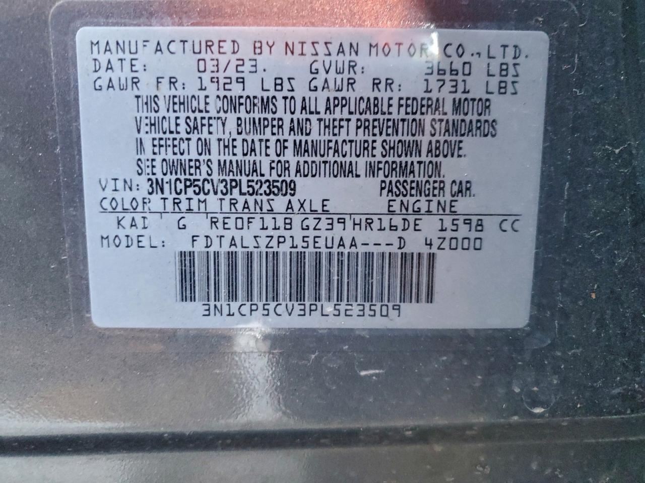 2023 NISSAN KICKS SV photo 37