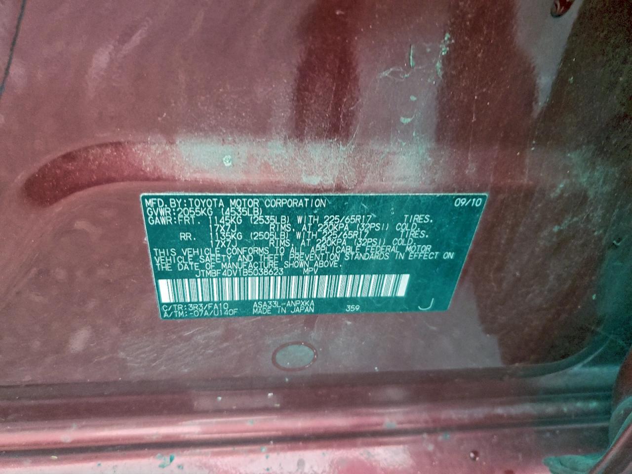 2011 TOYOTA RAV4 photo 13